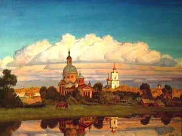 Вязьма. Облако, 1997г., холст, масло