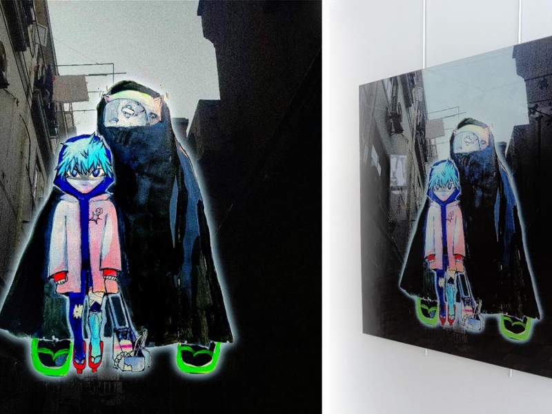 80x80см. 
цифровое изображение, печать-пластификация