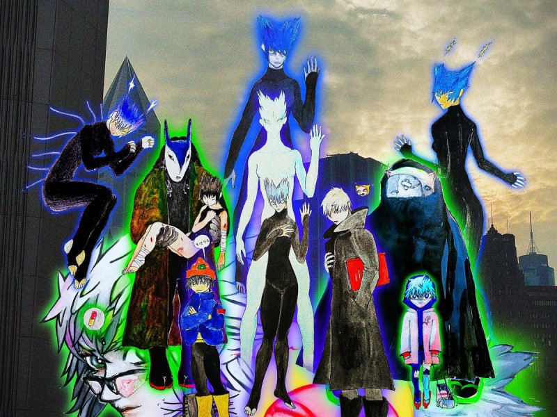 170х70х250см.
интерактивная инсталляция:
цифровое изображение, печать-пластификация, 3D-печать голов авторских персонажей с ручной росписью - 3 шт., светильник светодиодный - 2 шт., подставка металлическая, светодиодная буква, табличка с QR-кодом для доступа к веб-сайту [S.-CITY].