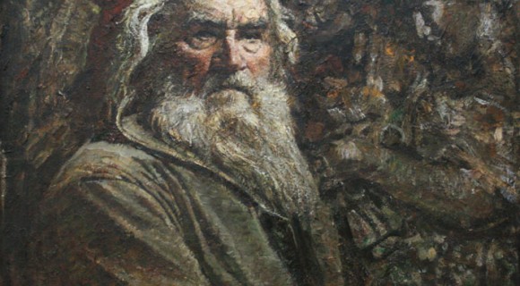 Портрет С. Т. Конёнкова. ДВП, масло. 78х99. 1985
