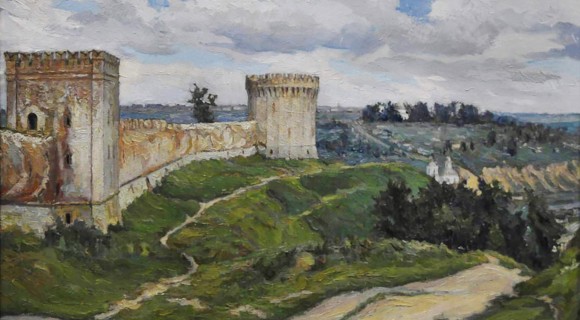 Крепостная стена. Башня Веселуха. Холст, масло.1945.
