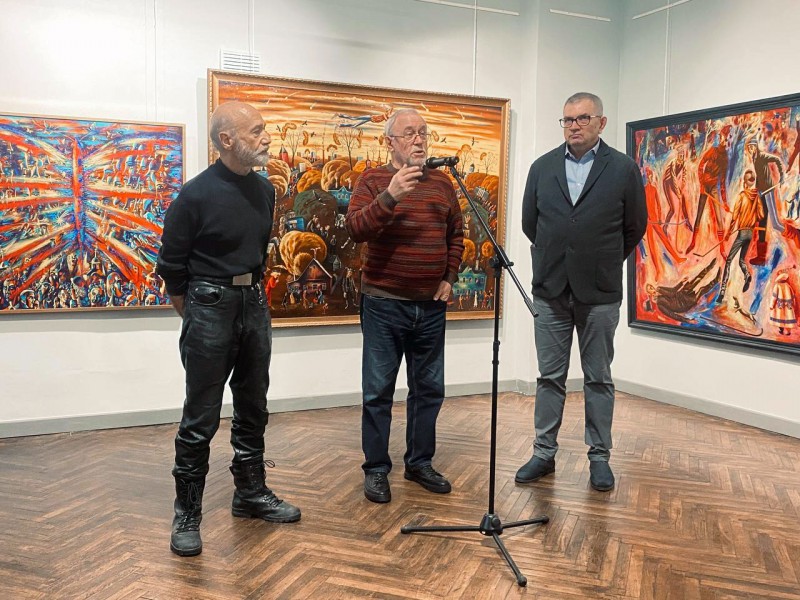 27 ноября в 16:00 в Смоленском Доме художника на первом этаже состоялось открытие юбилейной художественной выставки «Времена года. МИРОКОСМОС Владимира Еленецкого».
Живопись.